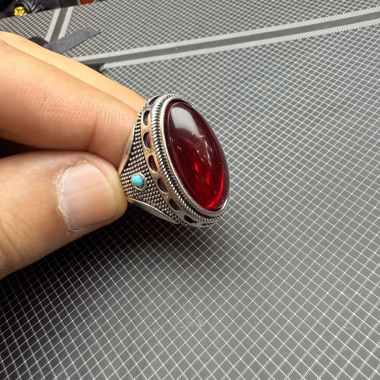 Anari Yaqoot Ring with Free Home Delivery