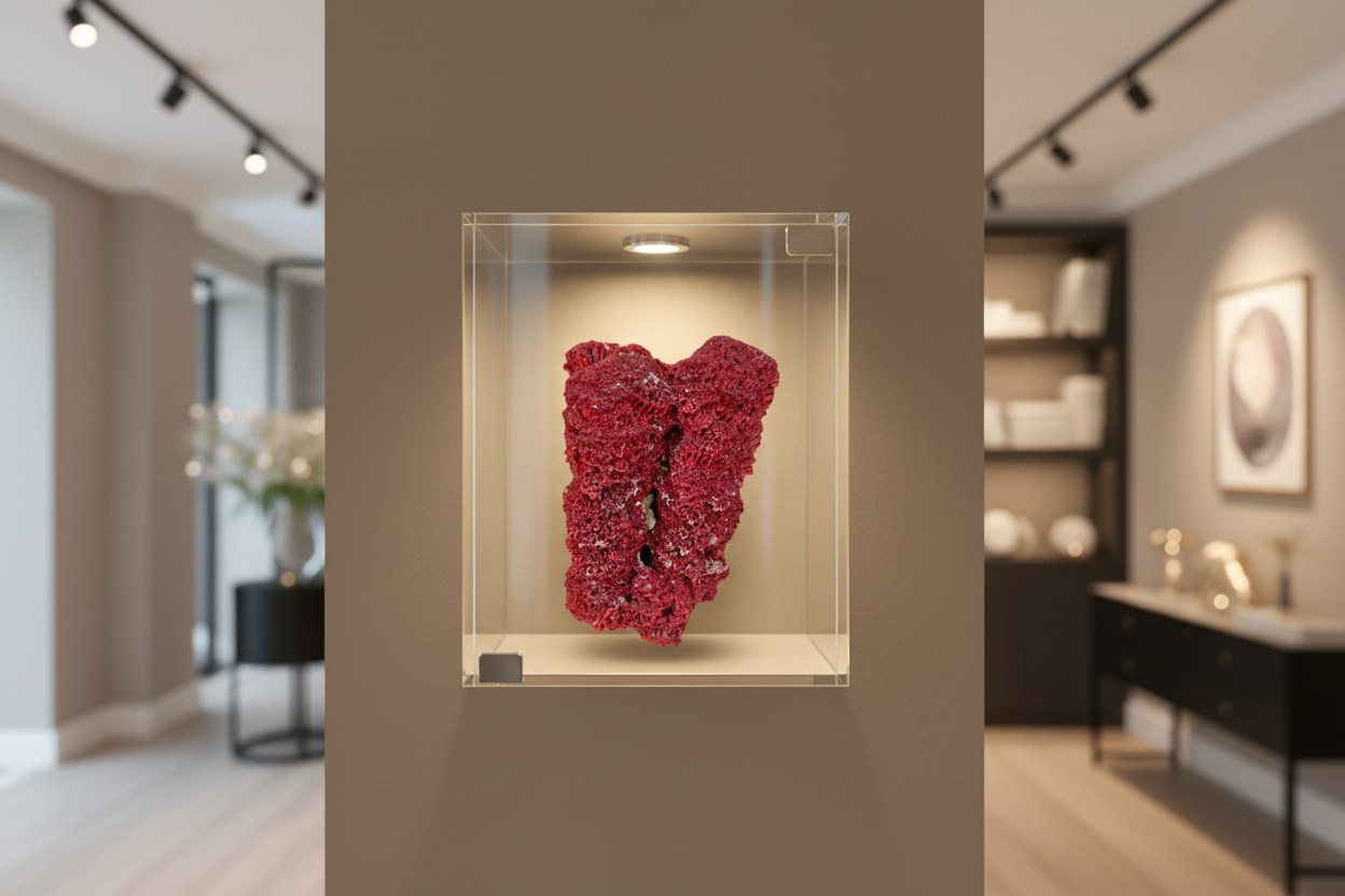 Natural Red Coral (Marjan) Specimen – 242 Grams