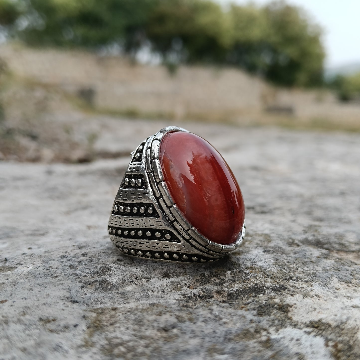 Yammni Aqeeq Ring Handmade