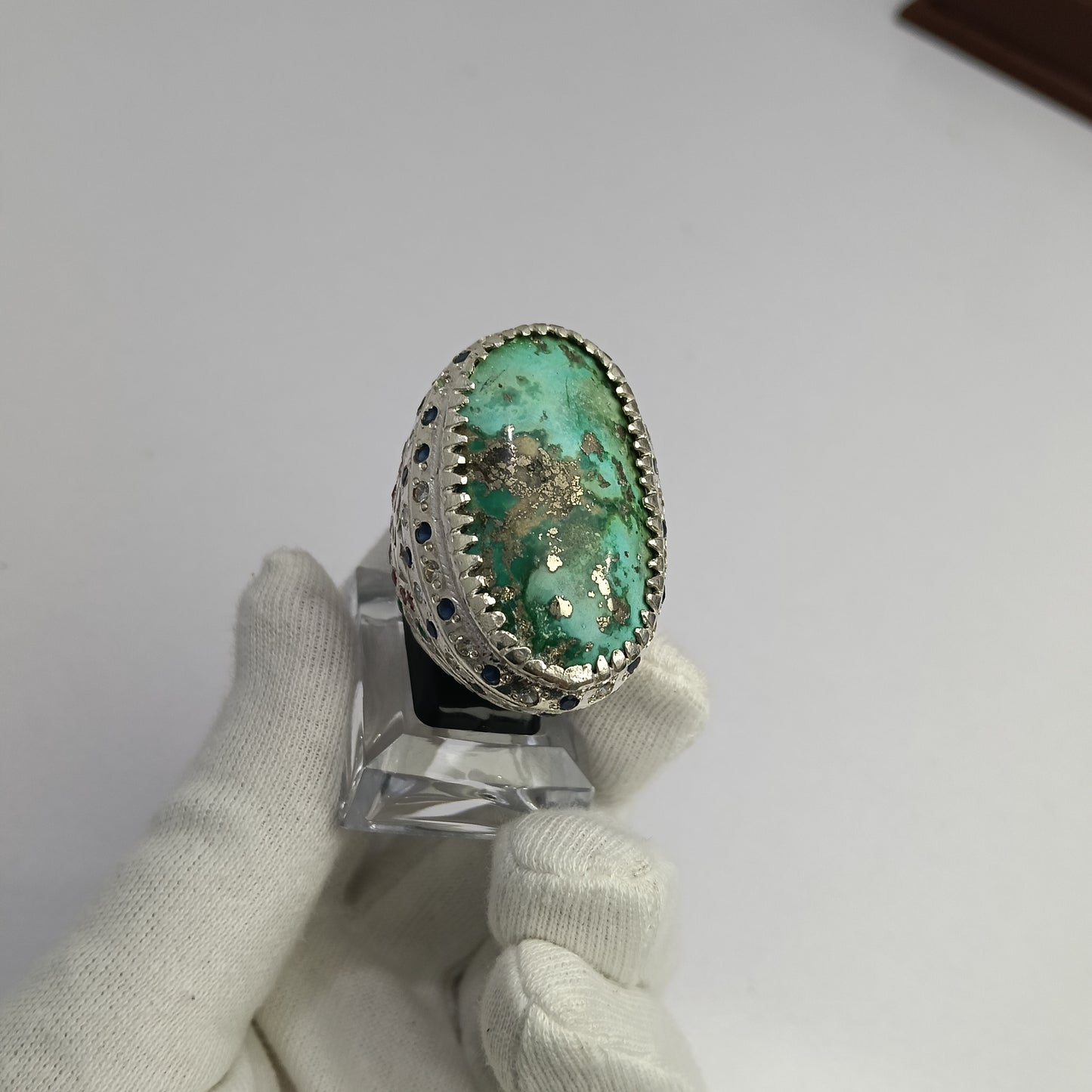 Hussani Feroza Stone Silver Ring – Premium Quality | Advance Payment Only