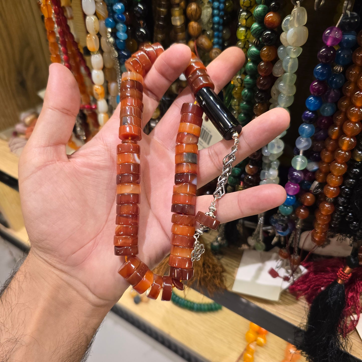 Yemeni Aqeeq Tasbih – 50 Prayer Beads