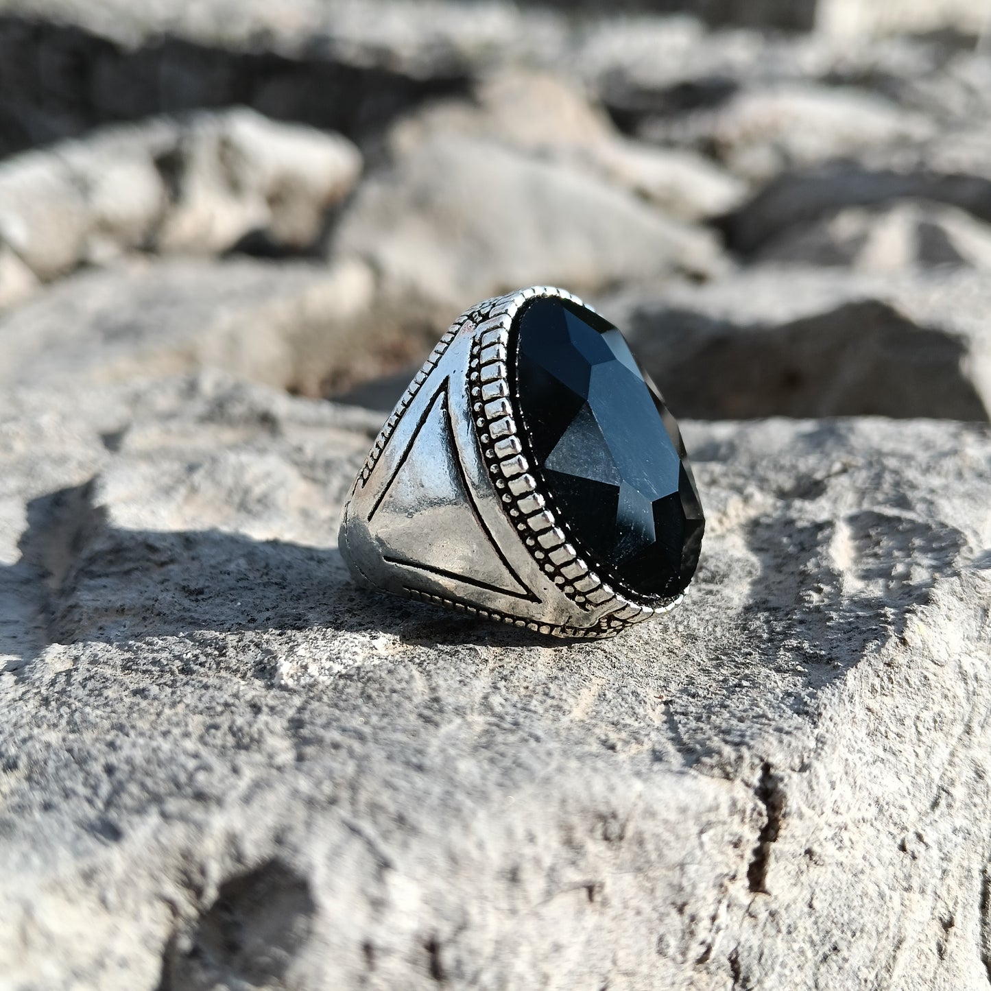 Black Zircon Ring – A Touch of Class and Mystery