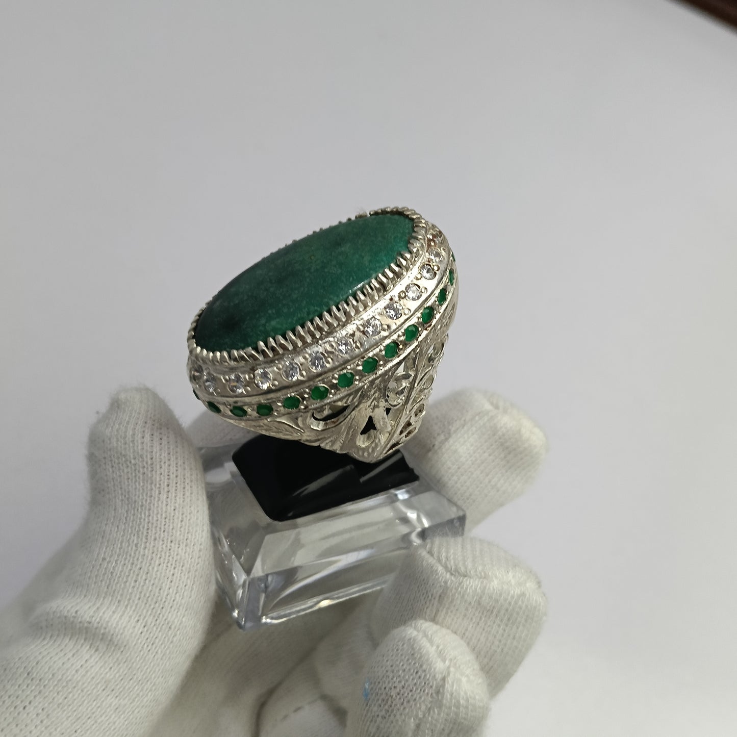 Hussani Feroza Stone Silver Ring – Premium Quality | Advance Payment Only