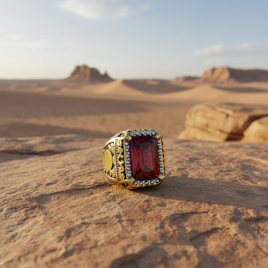 Ruby Turkish  Ring with Free Home Delivery