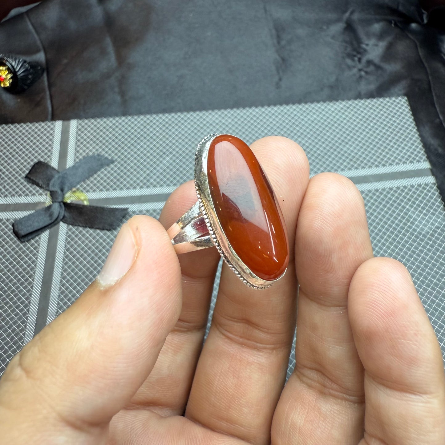 Yammni Aqeeq Ring with Free Home Delivery