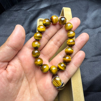 Tiger Stone Bracelet with Tiger Ring – Powerful Stone Set