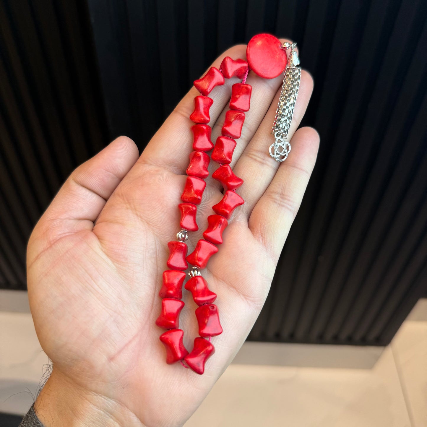 Premium Natural Marjan Antique Tasbih | Handcrafted Stone Tasbih