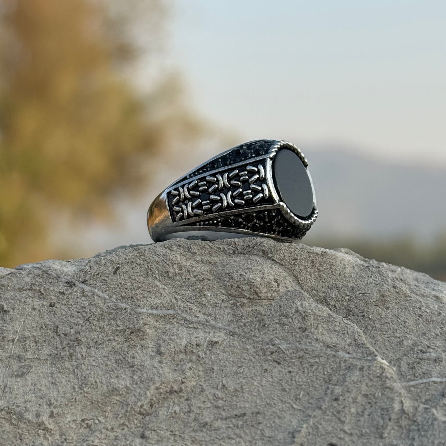 Special Combo Offer — Black Aqeeq Turkish Ring + 5 Premium Perfumes | Free Home Delivery