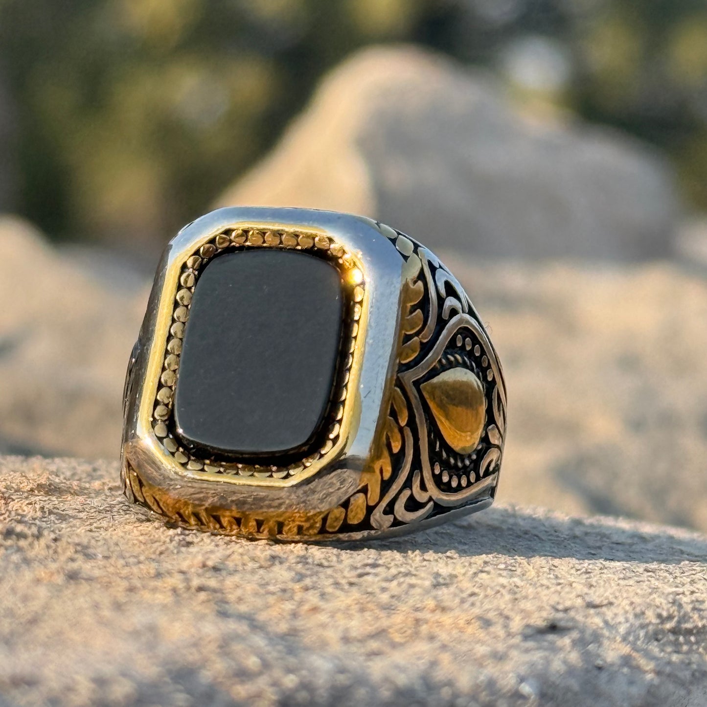 Special Combo Offer — Black Aqeeq Turkish Ring + 5 Premium Perfume Kit | Top-Selling Fragrances | Free Home Delivery