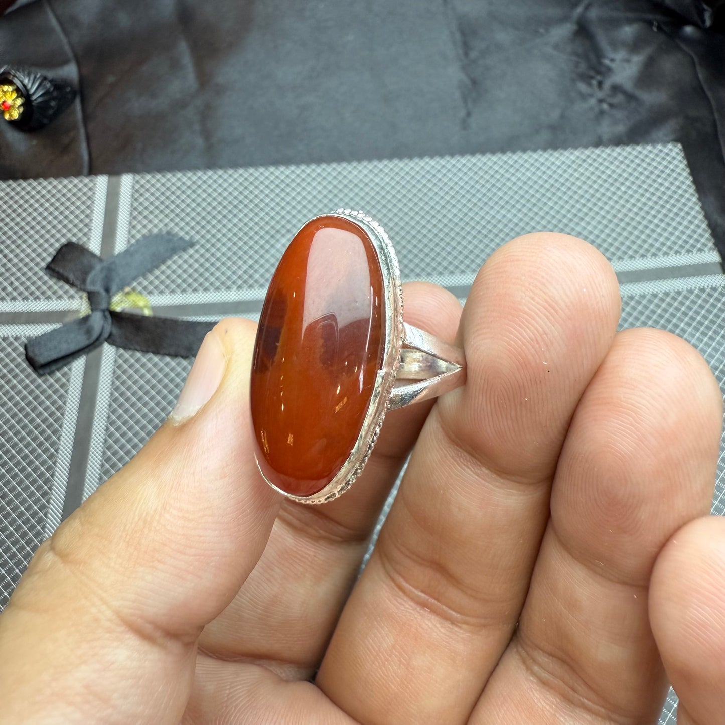 Yammni Aqeeq Ring with Free Home Delivery