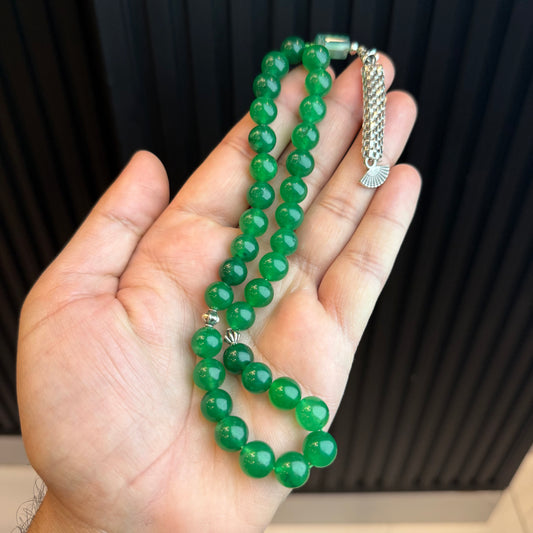 Premium Natural Zamrud Tasbih Premium | Handcrafted Stone Tasbih