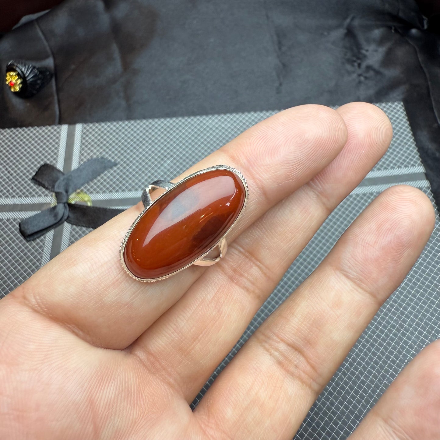 Yammni Aqeeq Ring with Free Home Delivery