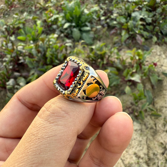 Ruby Turkish Clone Ring with Free Home Delivery