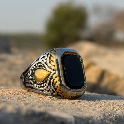 Special Combo Offer — Black Aqeeq Turkish Ring + 5 Premium Perfume Kit | Top-Selling Fragrances | Free Home Delivery