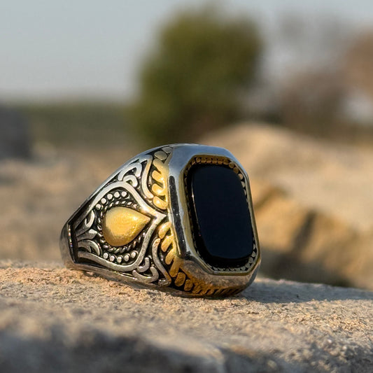 Special Combo Offer — Black Aqeeq Turkish Ring + 5 Premium Perfume Kit | Top-Selling Fragrances | Free Home Delivery