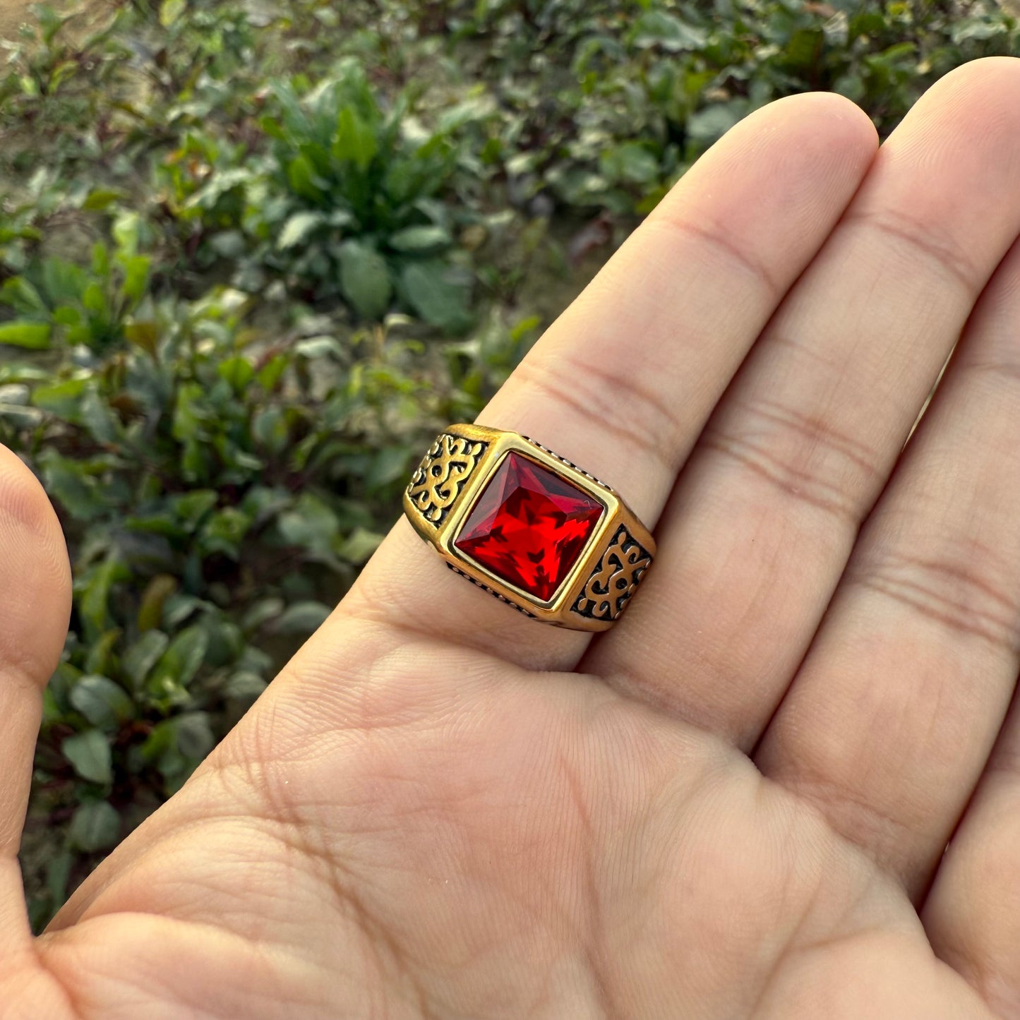 Ruby Turkish Clone Ring with Free Home Delivery