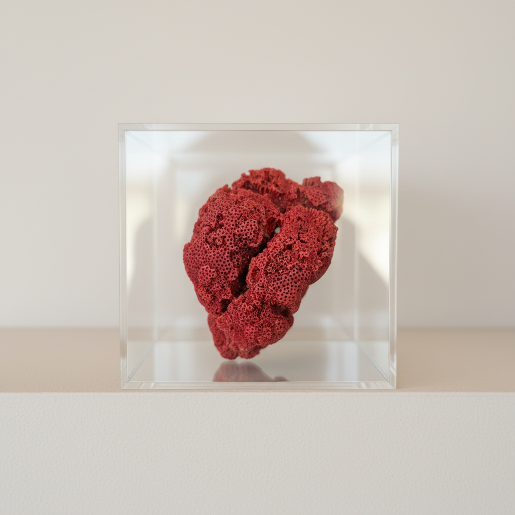 Natural Red Coral (Marjan) Specimen – 243 Grams