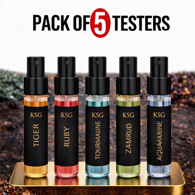 Pack of 5 Perfume Testers — Long-Lasting Fragrance