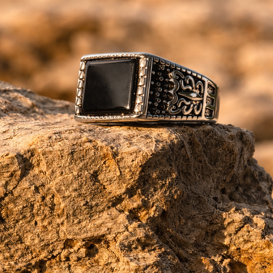 Special Combo Offer — Black Aqeeq Turkish Ring + 5 Premium Perfumes | Free Home Delivery