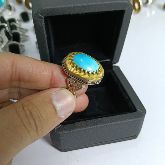 Feroza Ring pure chandi with free home delivery(payment advance)