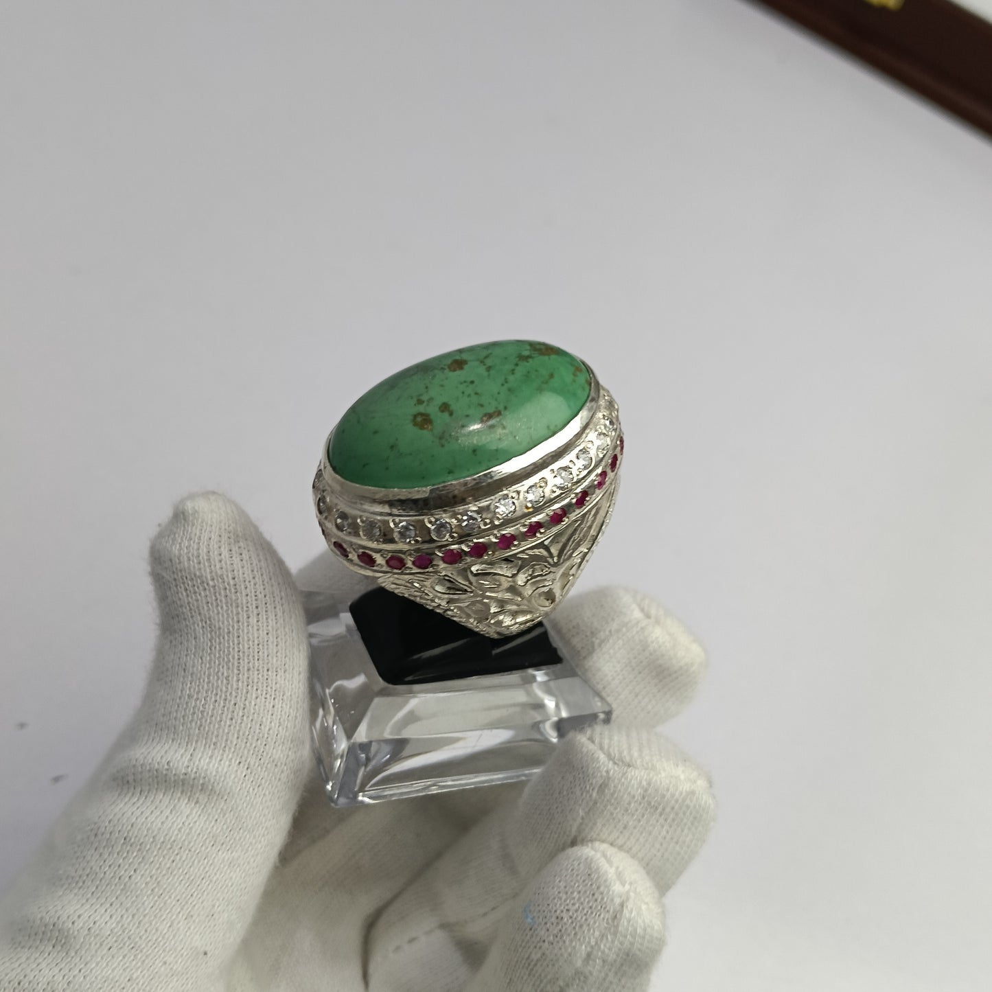 Hussani Feroza Stone Silver Ring – Premium Quality | Advance Payment Only