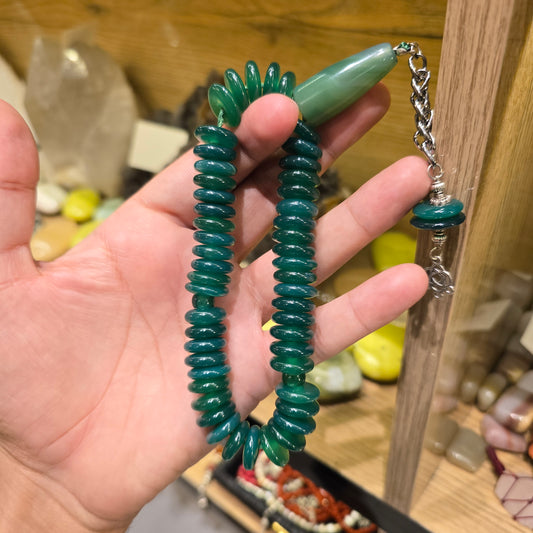 Green Aqeeq Tasbih – 50 Prayer Beads with Free Home Delivery