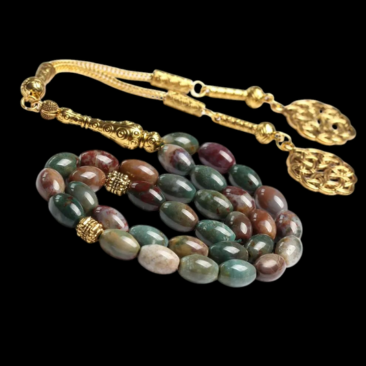 سلیمانی عقیق کی 33 دانوں والی تسبیح