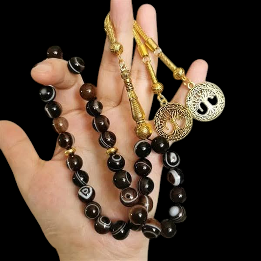 سلیمانی عقیق کی خوبصورت تسبیح – 33 دانے