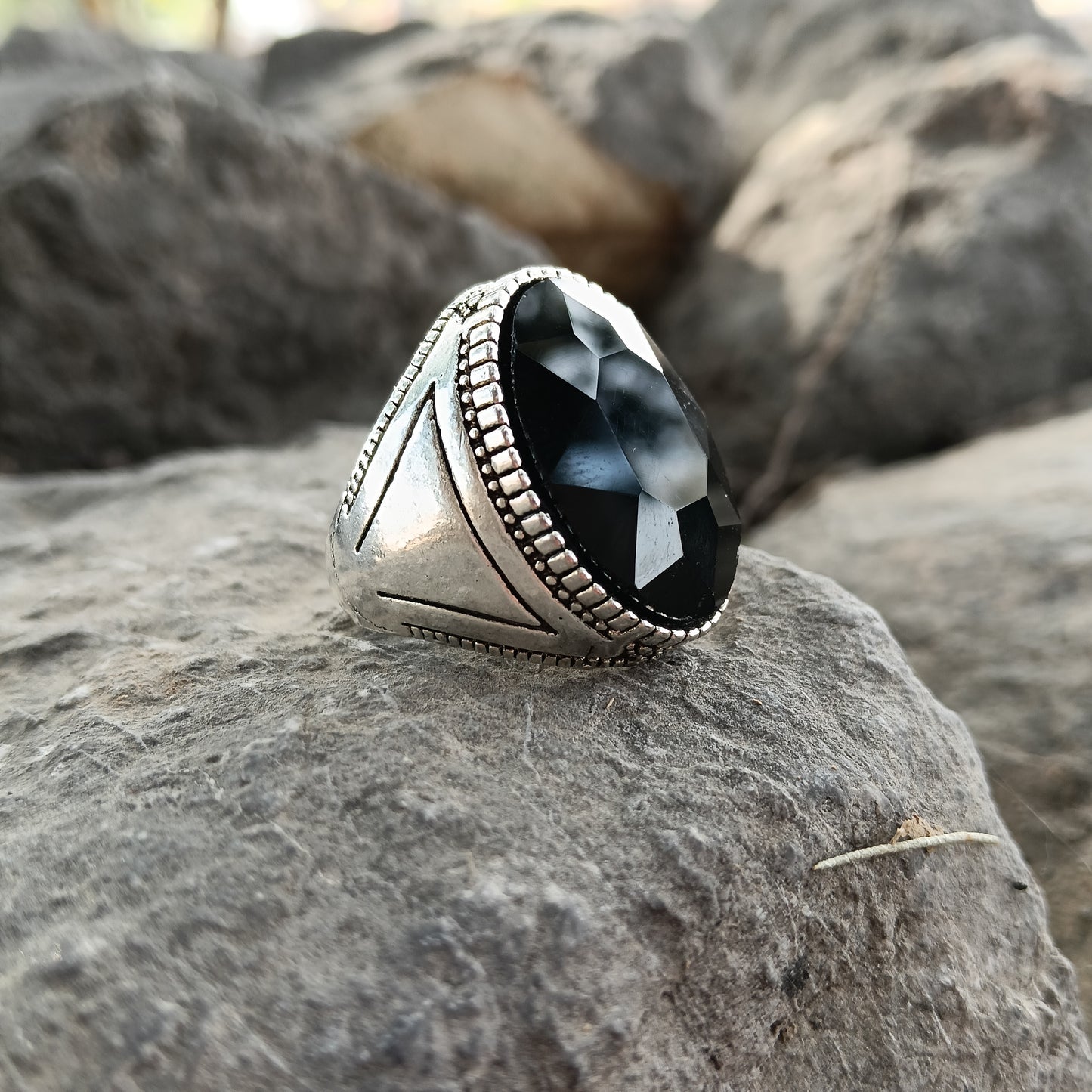 Black Zircon Ring – A Touch of Class and Mystery
