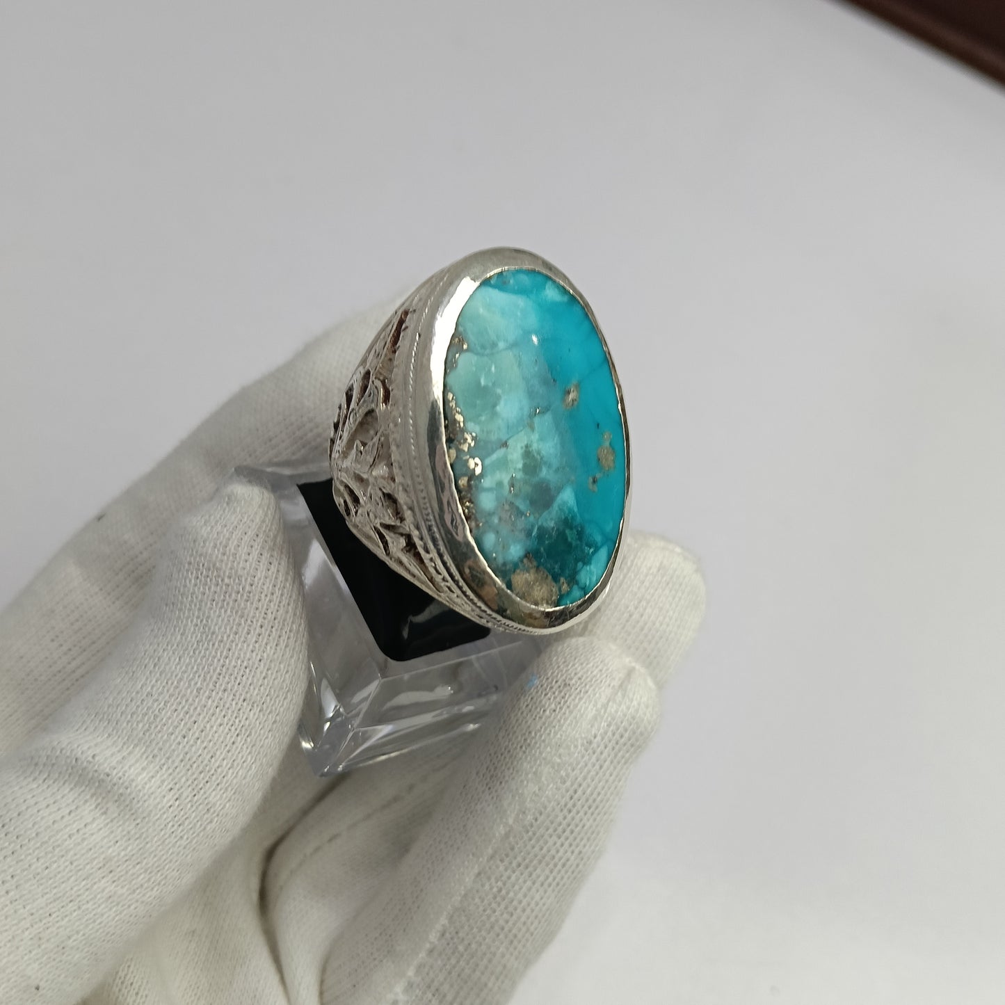 Irani Shejri Feroza Stone Ring in Premium Silver – Advance Payment Only