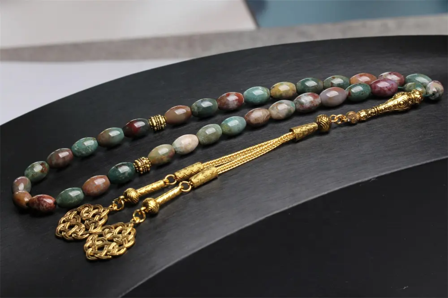 سلیمانی عقیق کی 33 دانوں والی تسبیح