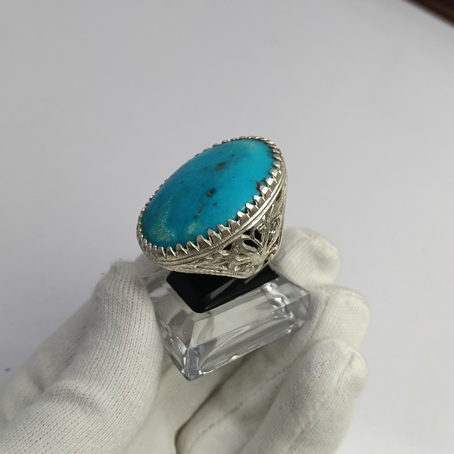 Irani Shejri Feroza Stone Ring in Premium Silver – Advance Payment Only