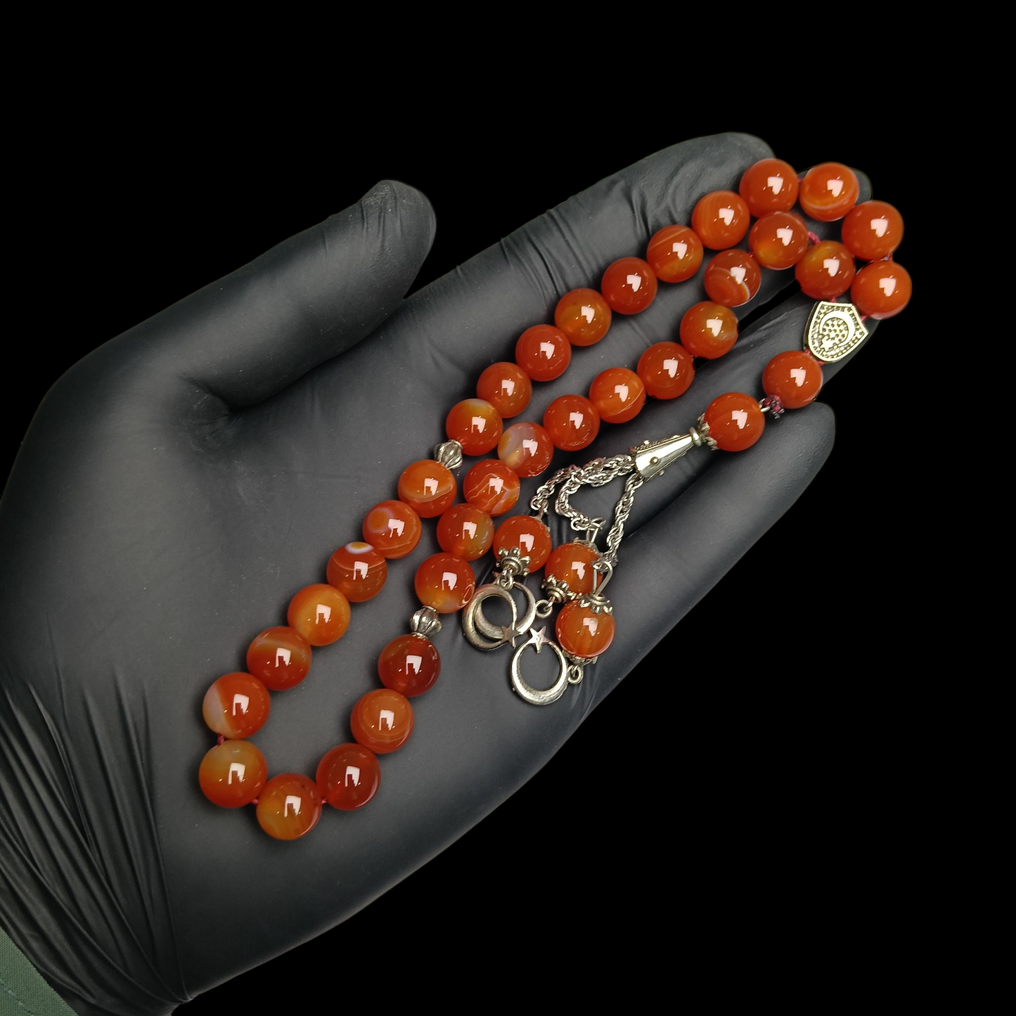 یمنی عقیق کی نفیس تسبیح – 33 دانے