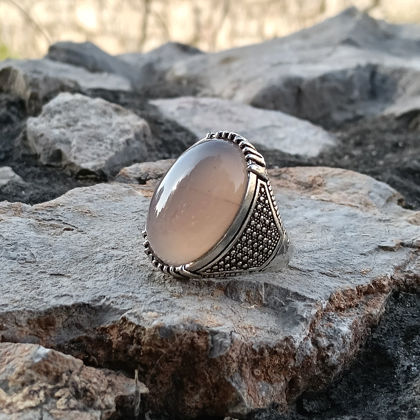 Elegant Dur Najaf Stone Ring
