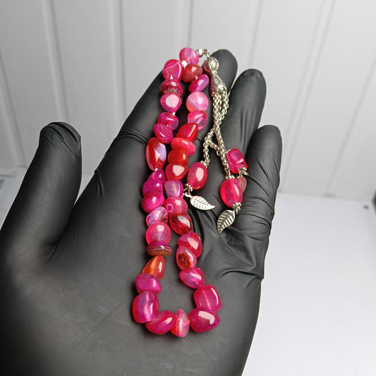 Ruby (Yaqoot) Stone Tasbih – 33 Premium Beads with Free Home Delivery