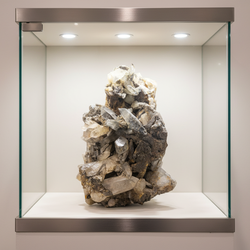 Natural Quartz Crystal Cluster – Decorative Mineral Specimen For Home decor and office