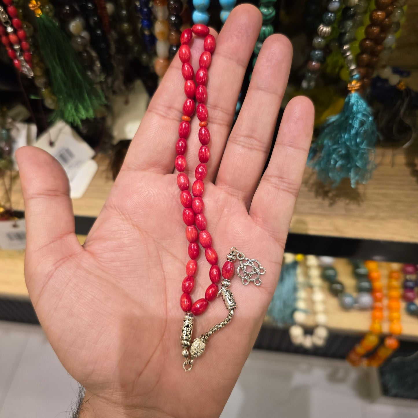 Marjan Tasbih – 33 Prayer Beads | Original Red Coral Stone