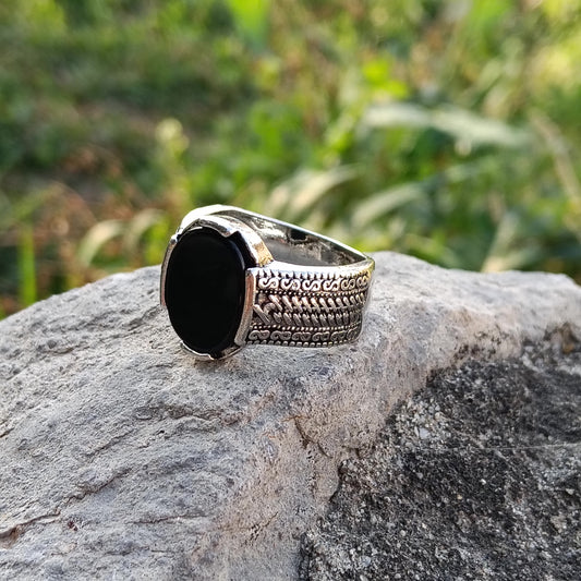 Black Zircon Ring – A Touch of Class and Mystery