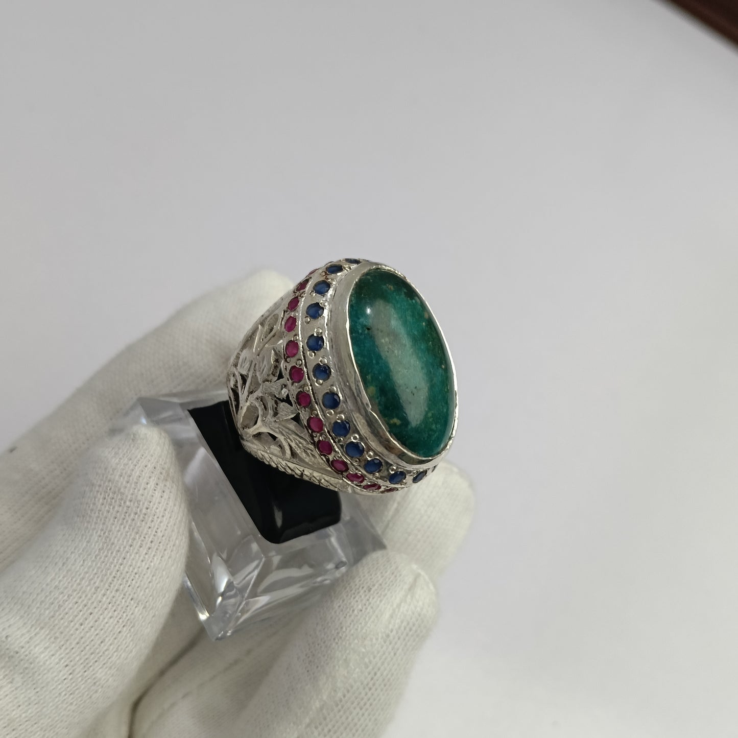 Hussani Feroza Stone Silver Ring – Premium Quality | Advance Payment Only