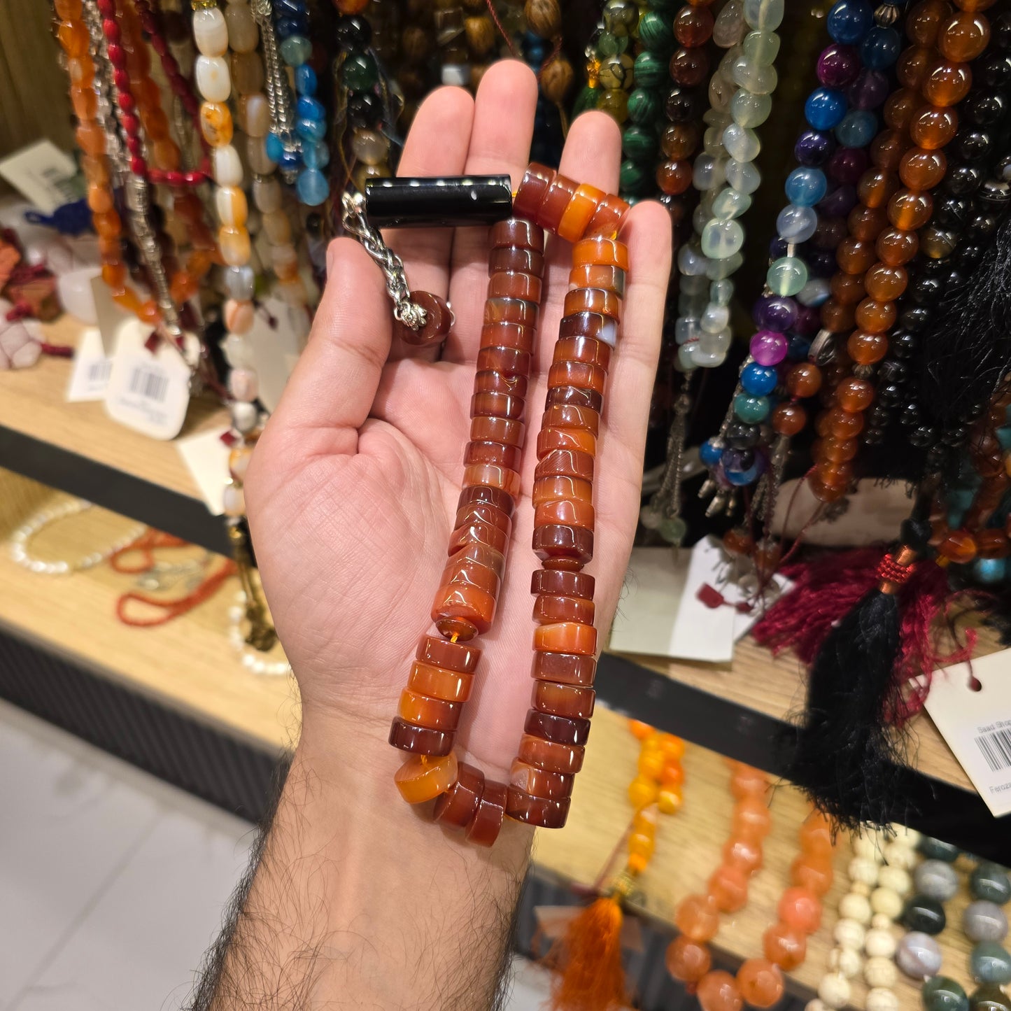 Yemeni Aqeeq Tasbih – 50 Prayer Beads
