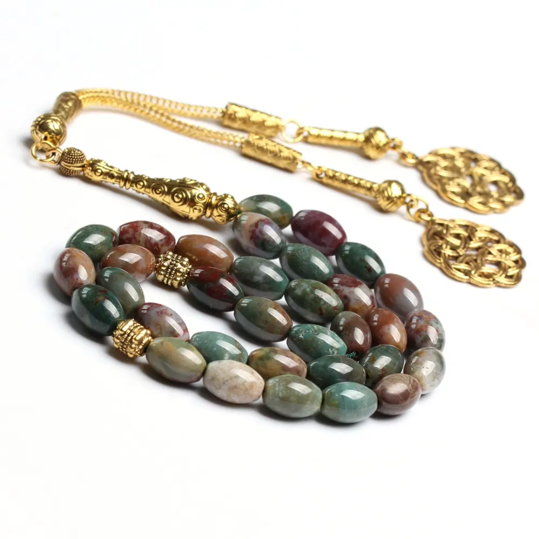 سلیمانی عقیق کی 33 دانوں والی تسبیح