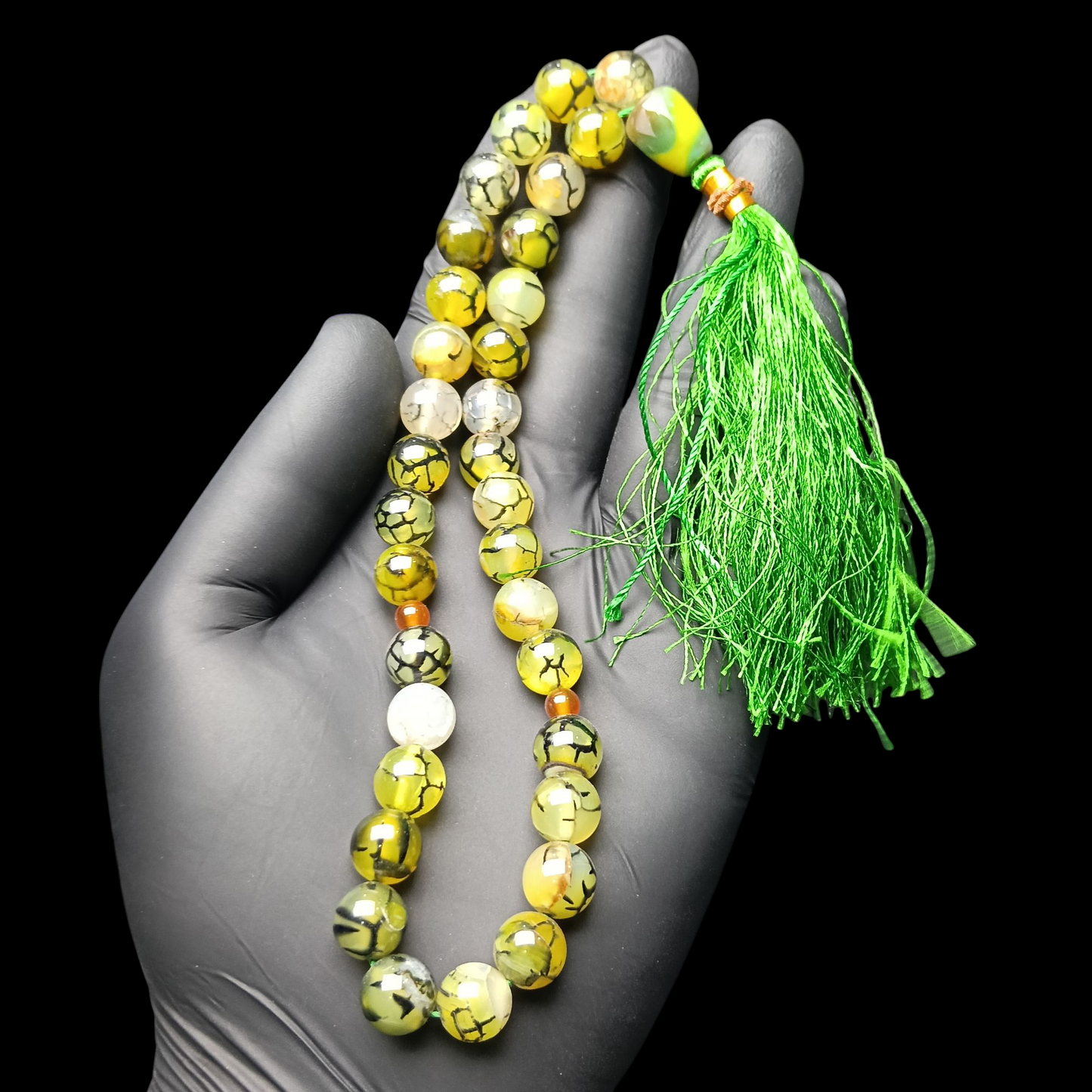 Dragon Stone Tasbih – 33 Beads | Premium Healing Prayer Beads