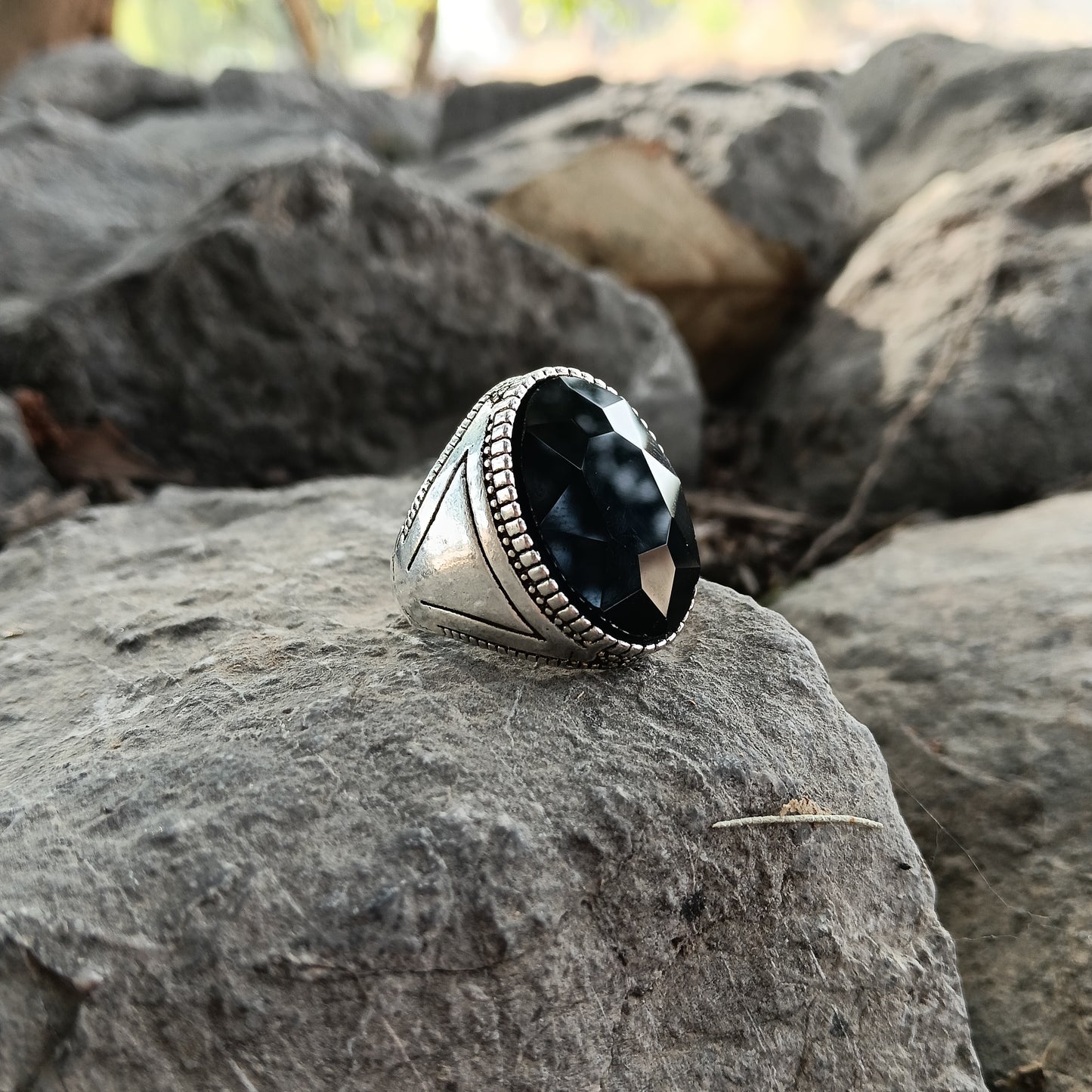 Black Zircon Ring – A Touch of Class and Mystery