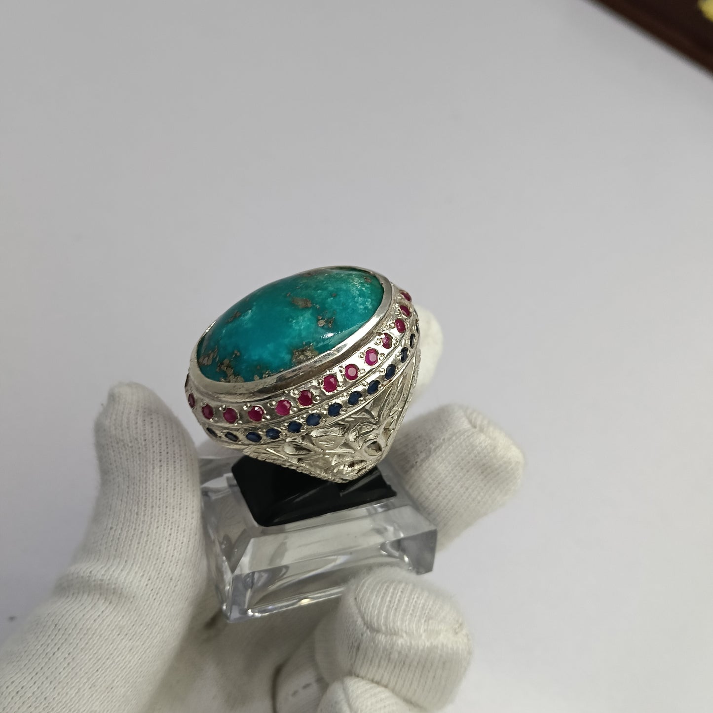 Irani Shejri Feroza Stone Ring in Premium Silver – Advance Payment Only