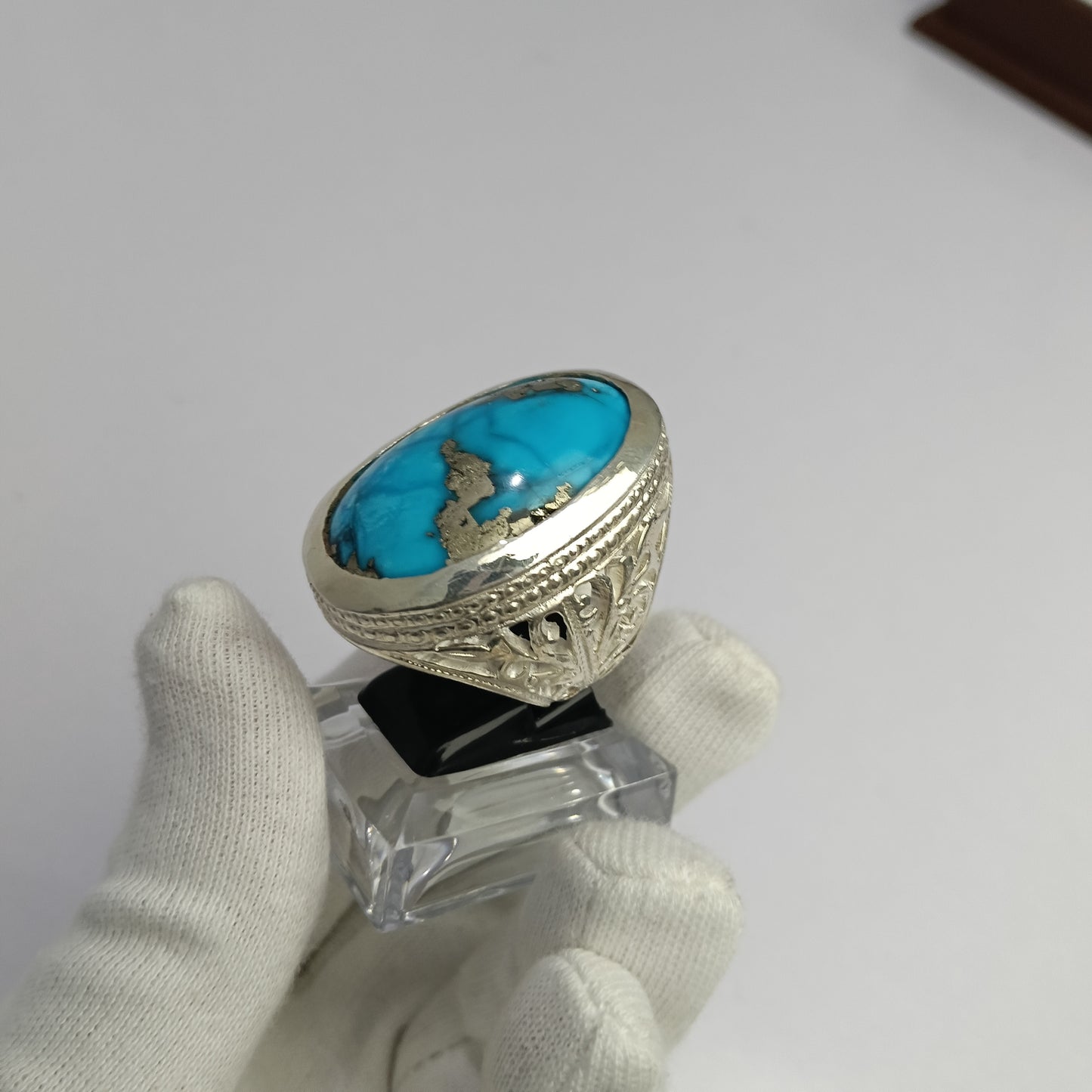 Irani Shejri Feroza Stone Ring in Premium Silver – Advance Payment Only